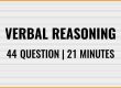 ukcat Verbal reasoning 44 questions 21 minutes